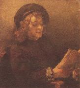 REMBRANDT Harmenszoon van Rijn, Titus Reading (mk33)
